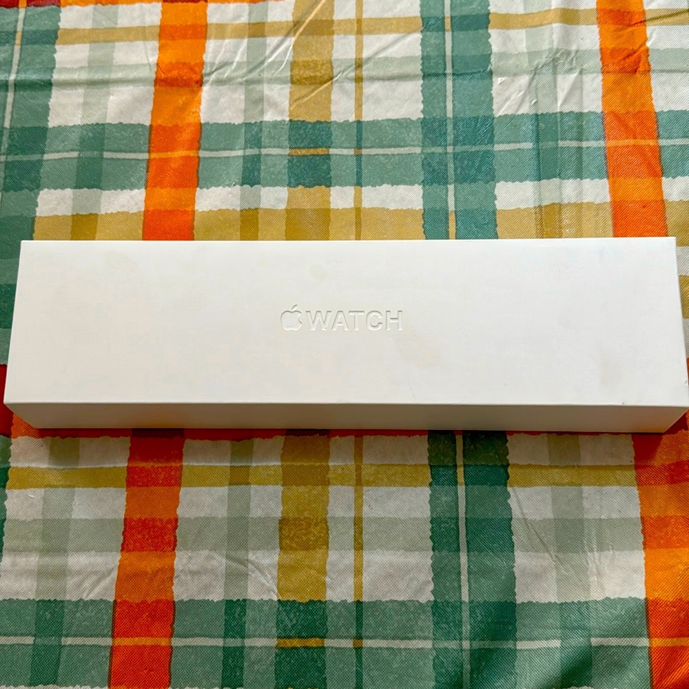 Apple Watch Series 7 45mm with original box, charger and Nike Apple Watch band.